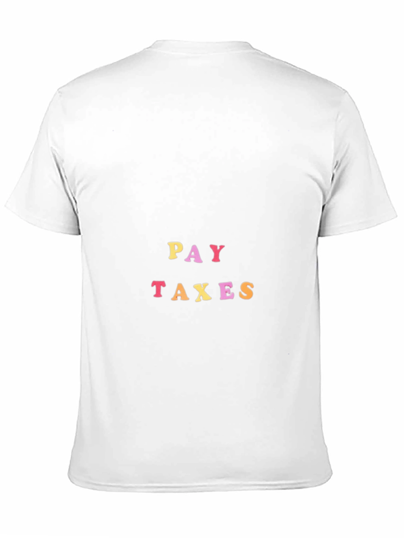 Black Pay Taxes Black T-Shirt - Political Statement Tee view 11