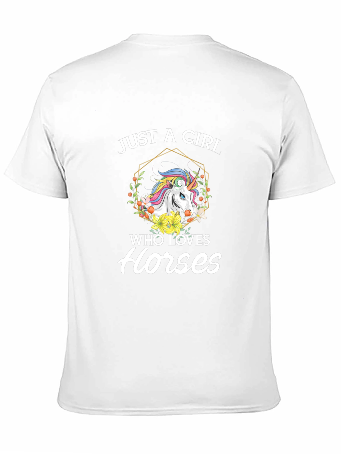 Black Just A Girl Who Loves Horses T-Shirt view 11