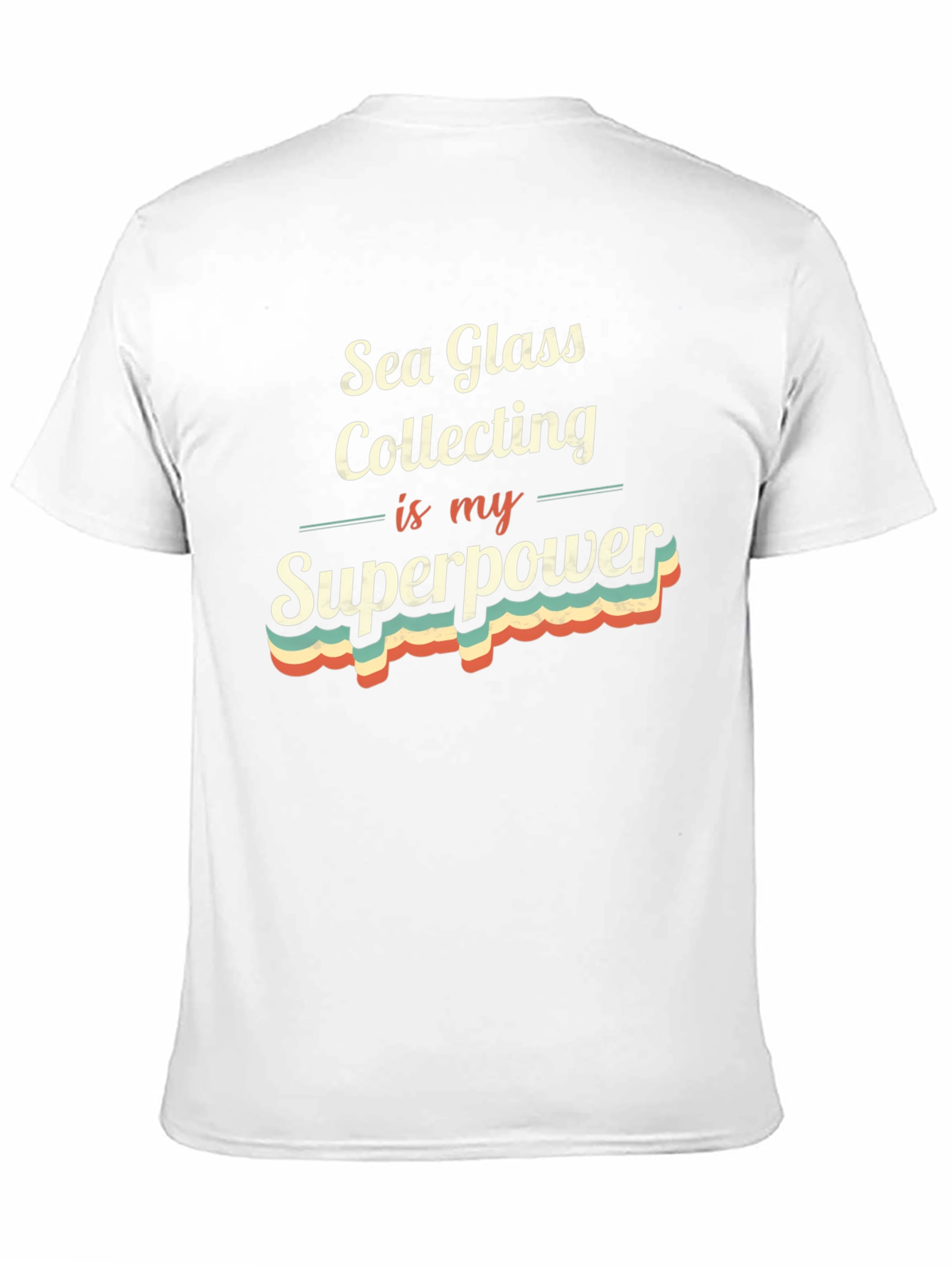 Black Sea Glass Collecting Superpower T-Shirt view 11