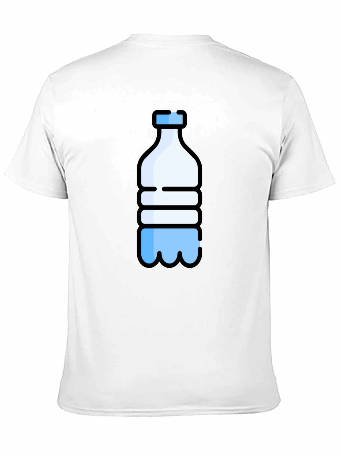 Black Water Bottle Graphic Tee - Black view 11