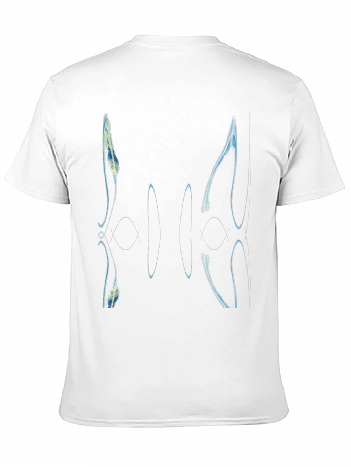 Black Abstract Graphic Print Black T-Shirt view 11