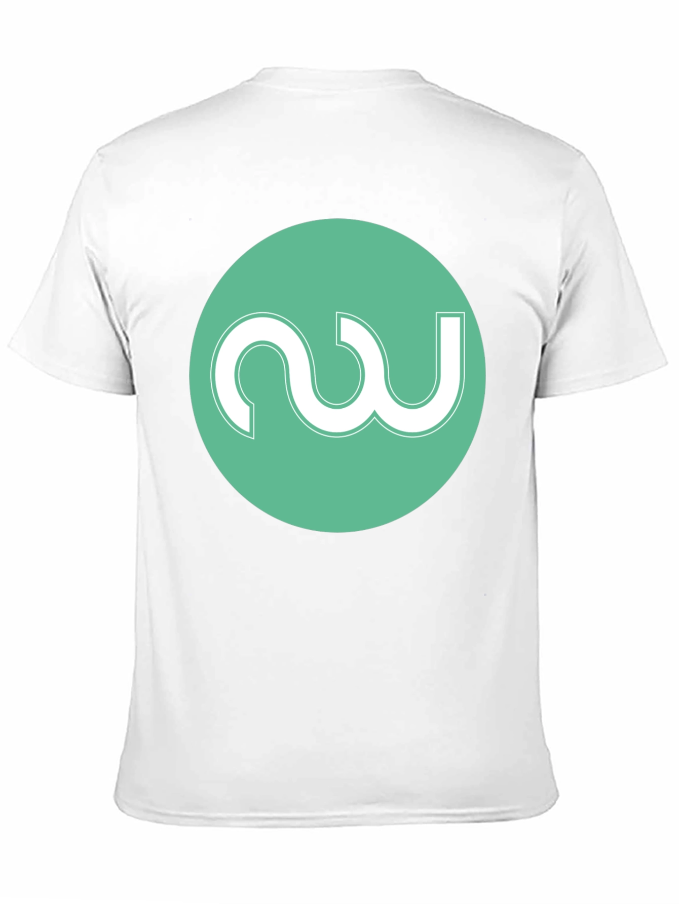 Modern Black Tee with Abstract Circle Logo - 11