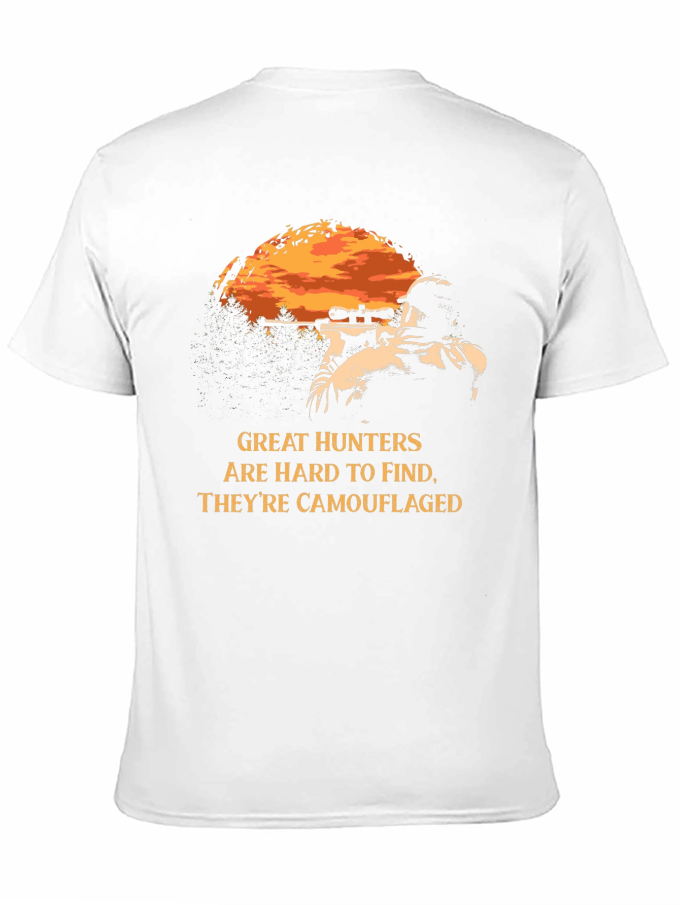 Black Great Hunters Camouflaged T-Shirt - Black view 11