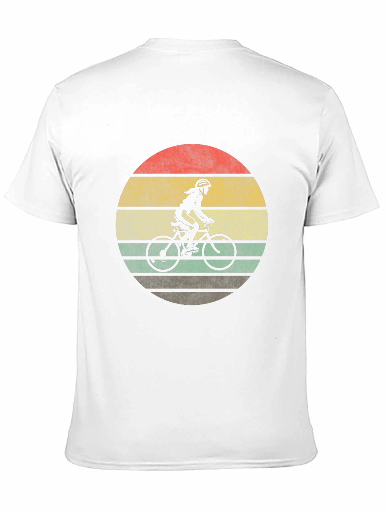 Black Vintage Style Cyclist T-Shirt view 11