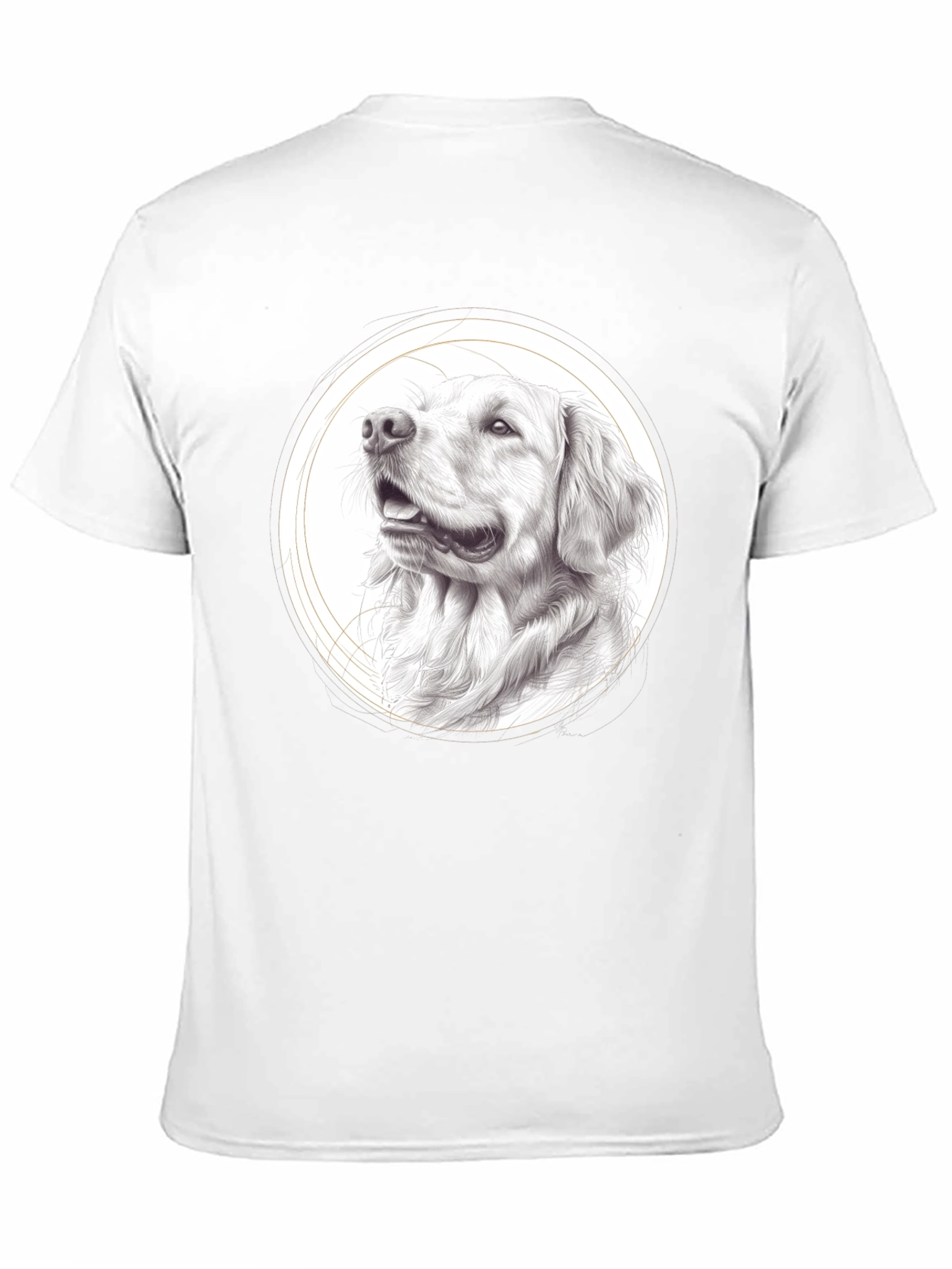 Black Dog Portrait Black T-Shirt - Artistic Pet Lover Tee view 11