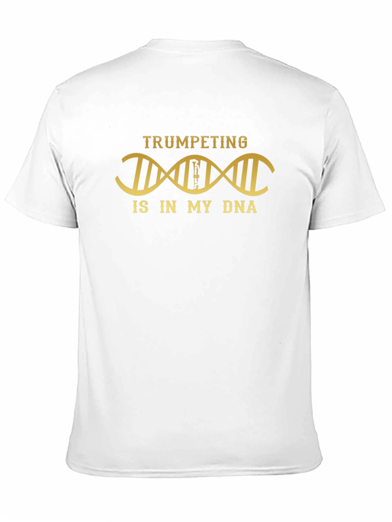 Black Trumpeting DNA T-Shirt - Musician Gift view 11