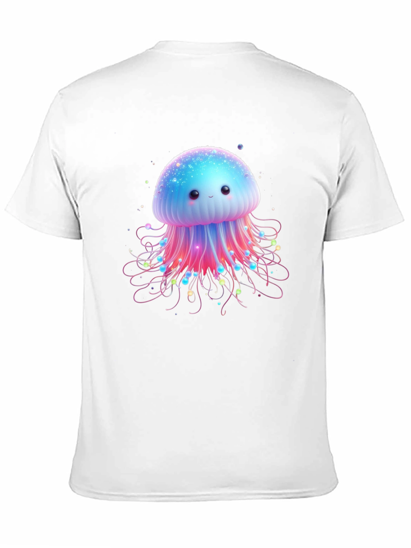 Black Cute Jellyfish Graphic Tee - Soft Cotton Comfort view 11