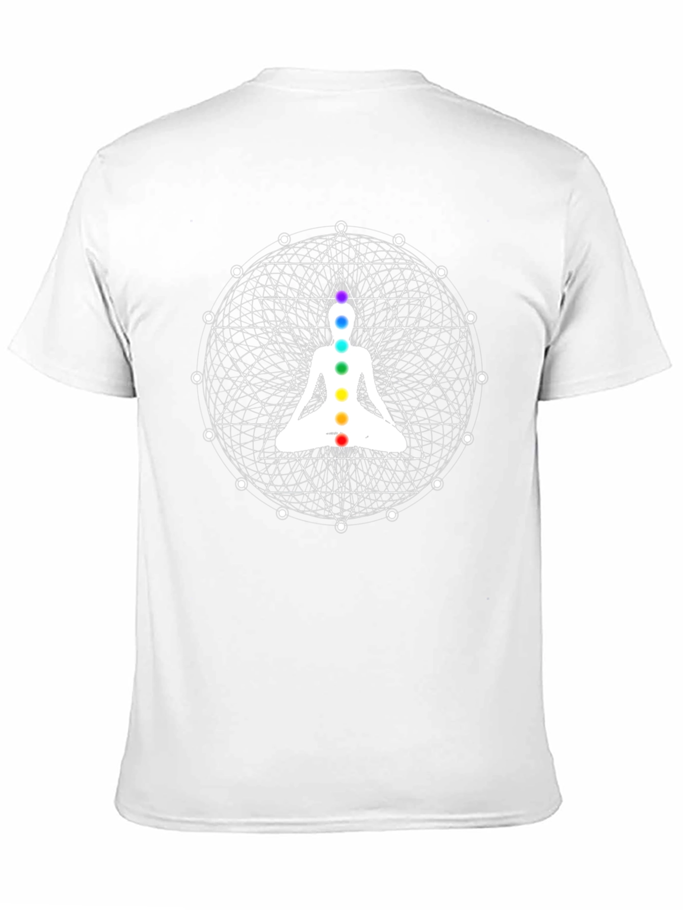 Black Chakra Meditation T-Shirt - Spiritual Yoga Tee view 11