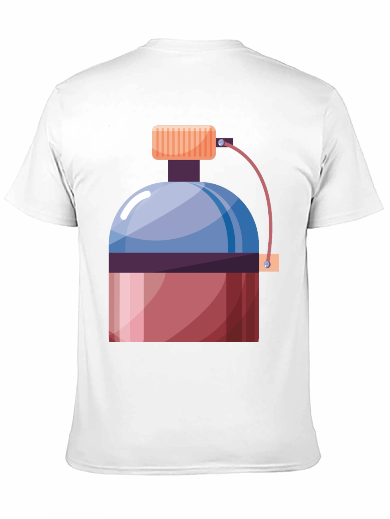 Black Fun Graphic Tee - Cartoon Water Bottle Black T-Shirt view 11