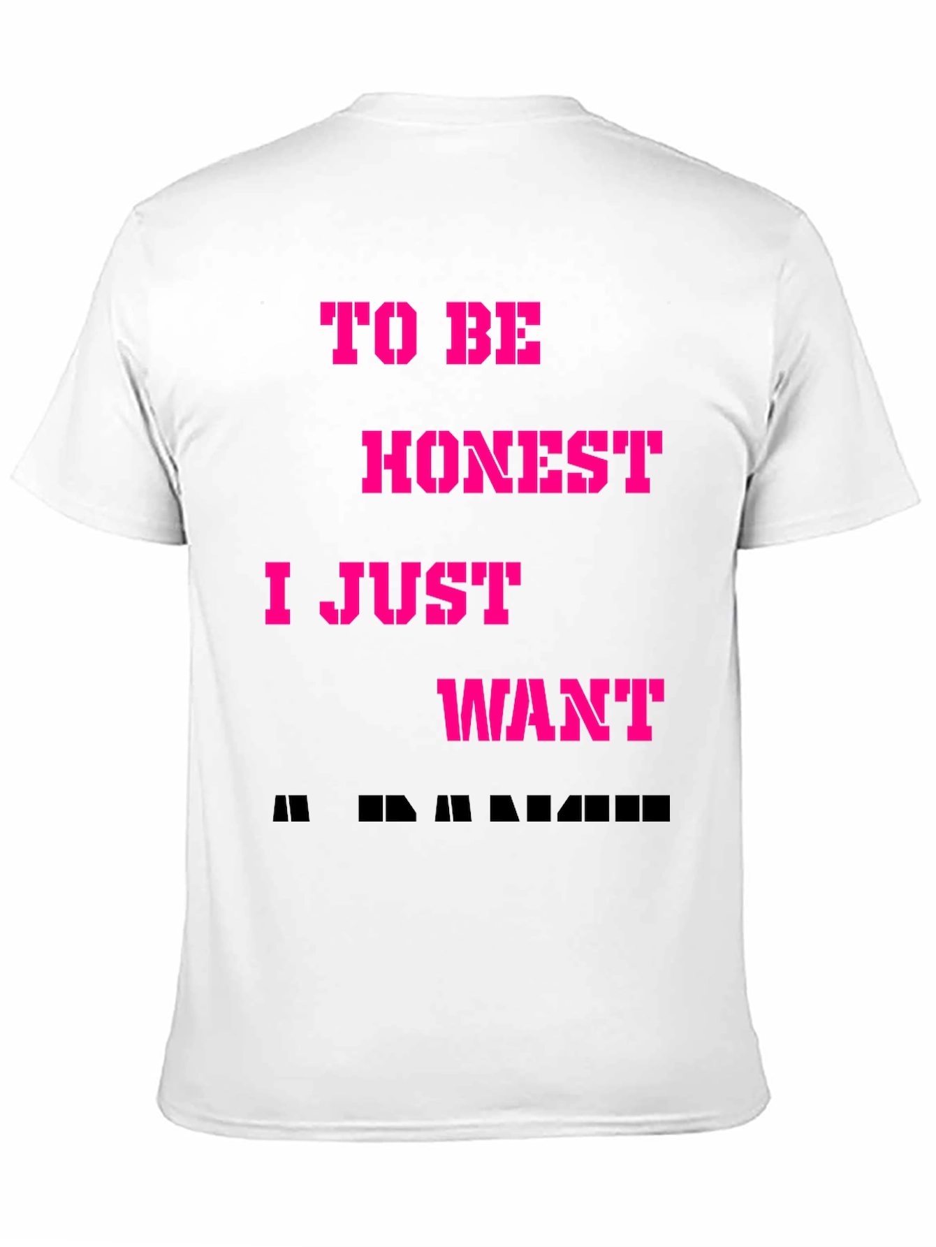 Black Funny To Be Honest T-Shirt view 11