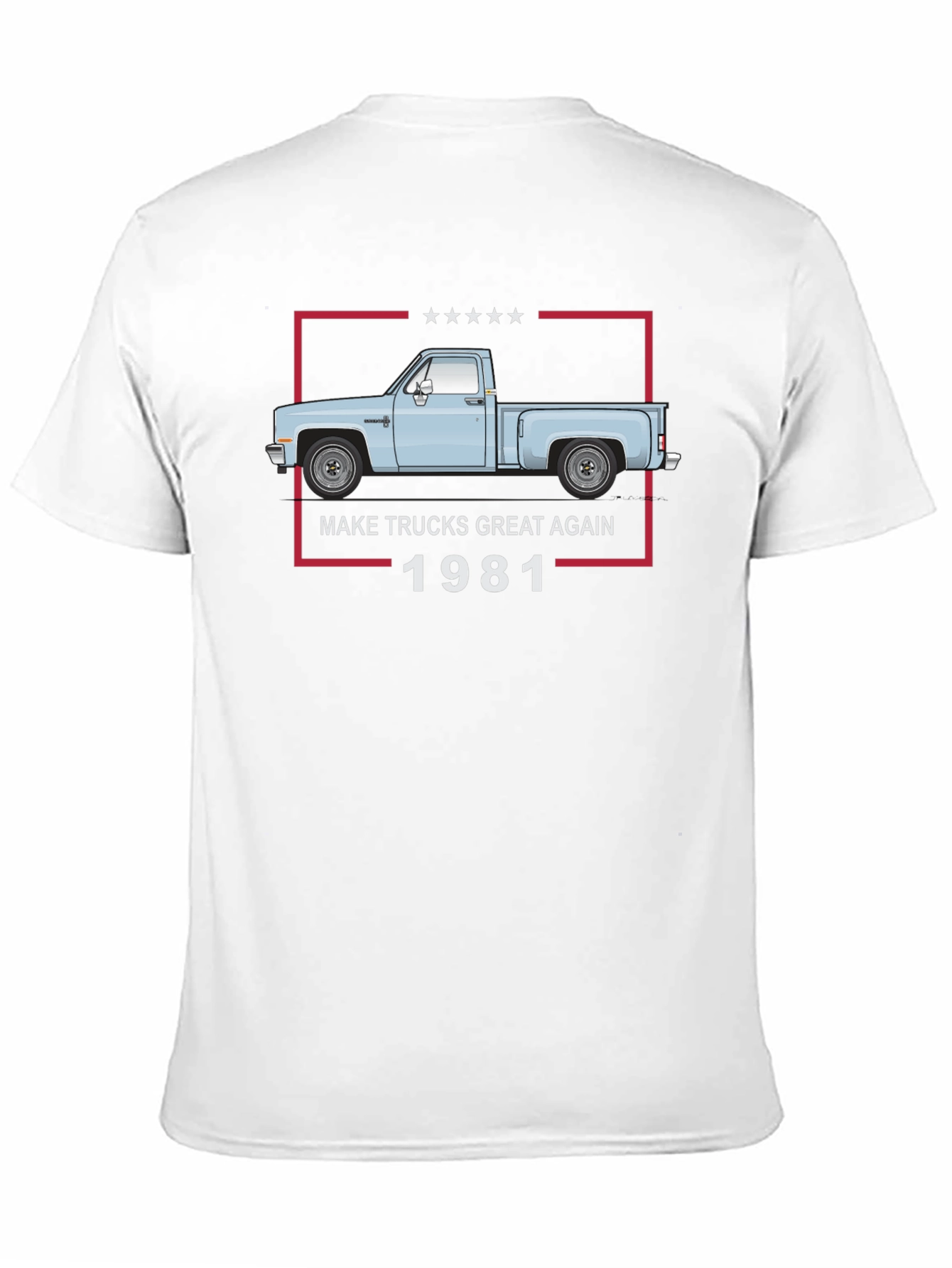 Black Make Trucks Great Again 1981 T-Shirt view 11
