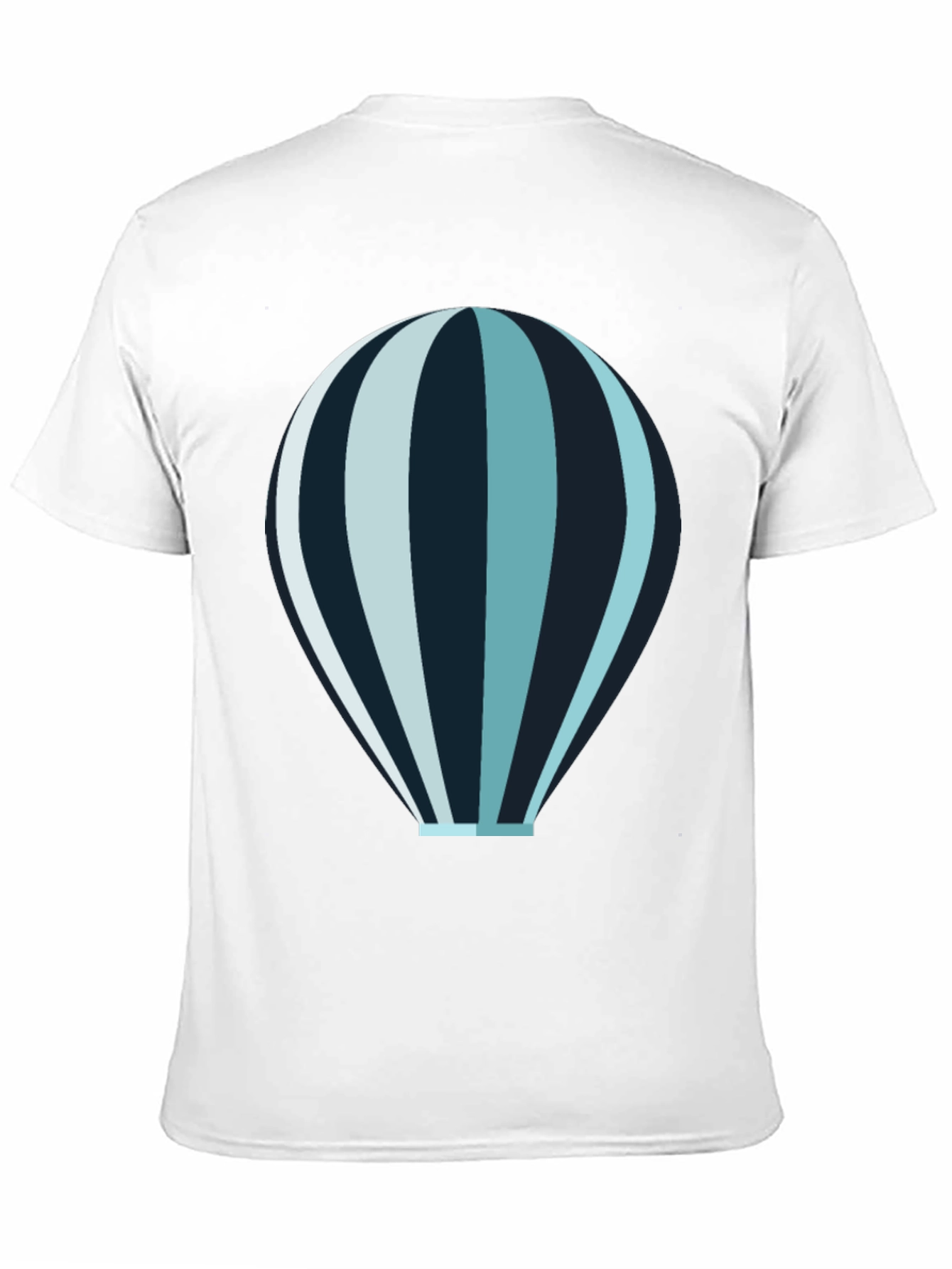 Black Hot Air Balloon Graphic Tee - Black Cotton Blend Shirt view 11