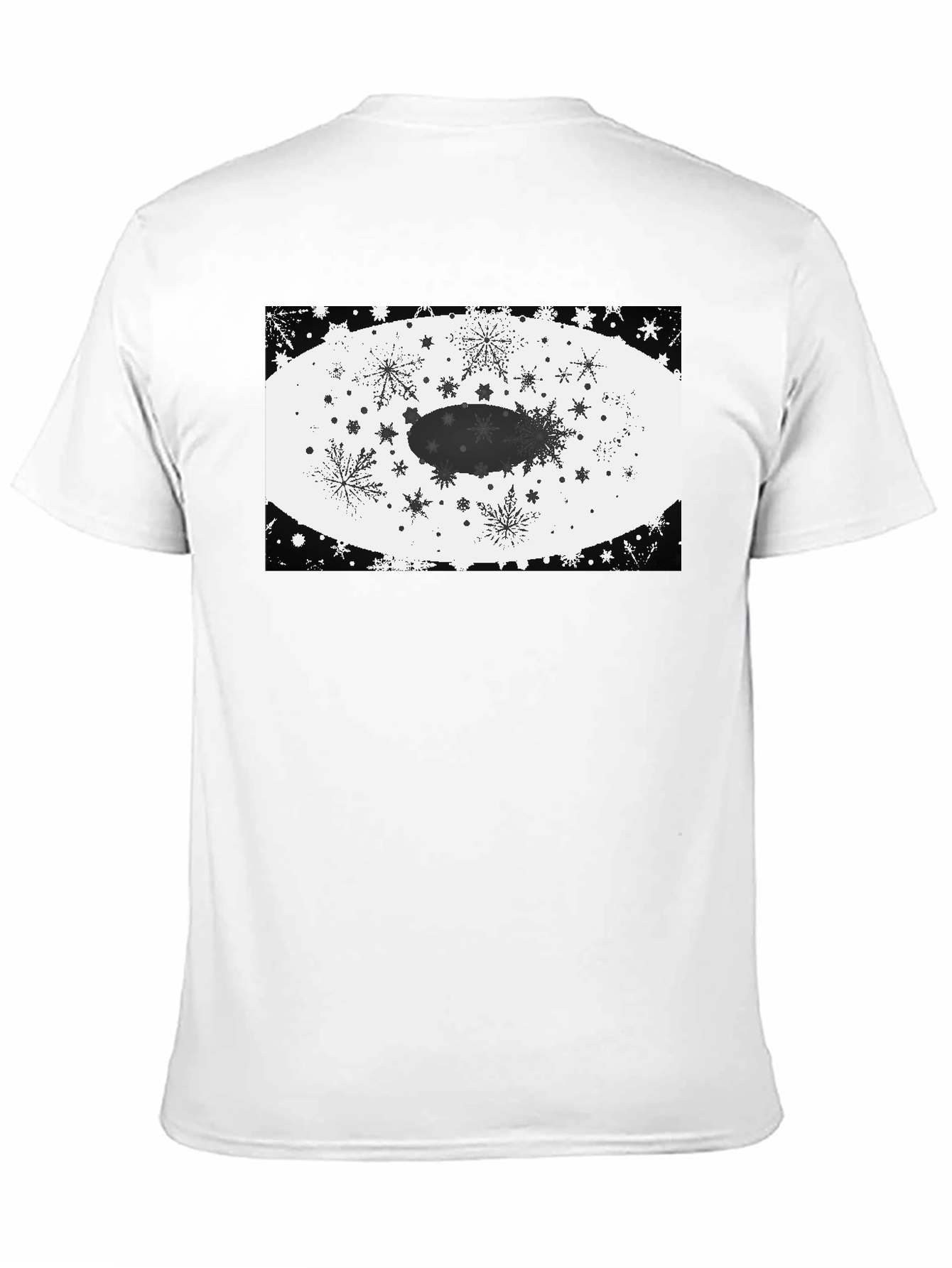 Black Snowflake Zeppelin Graphic Tee - Stylish Cotton Shirt view 11