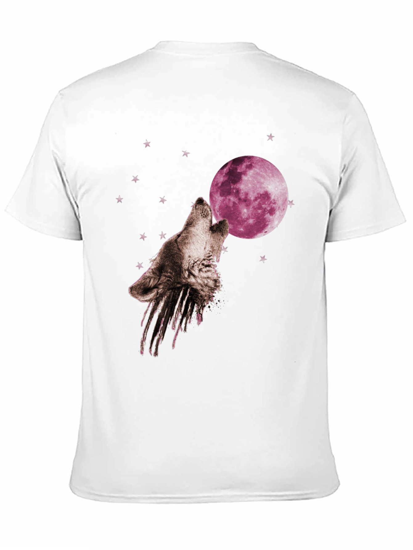Black Wolf Moon T-Shirt - Graphic Print view 11