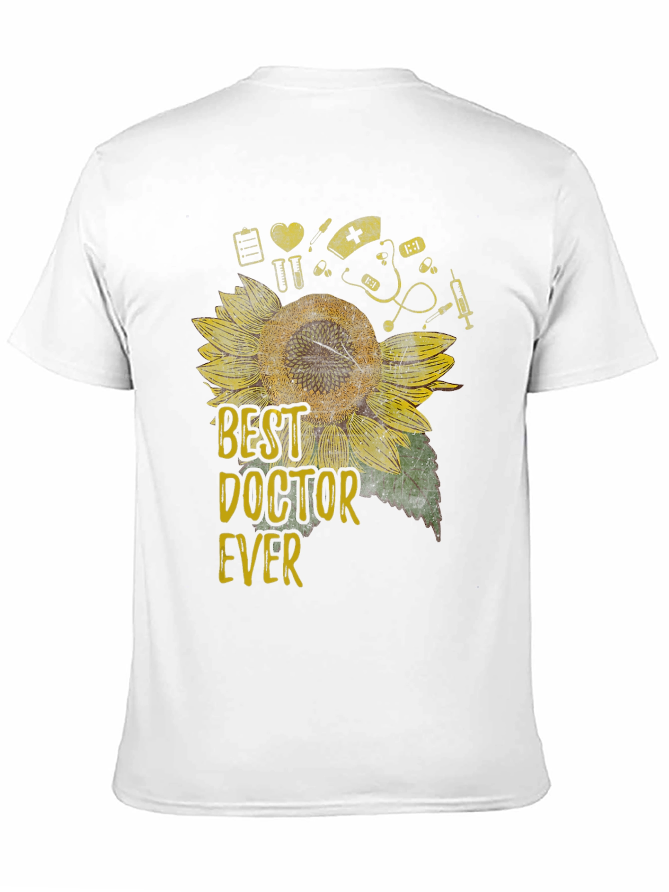 Black Best Doctor Ever Sunflower Graphic Tee view 11
