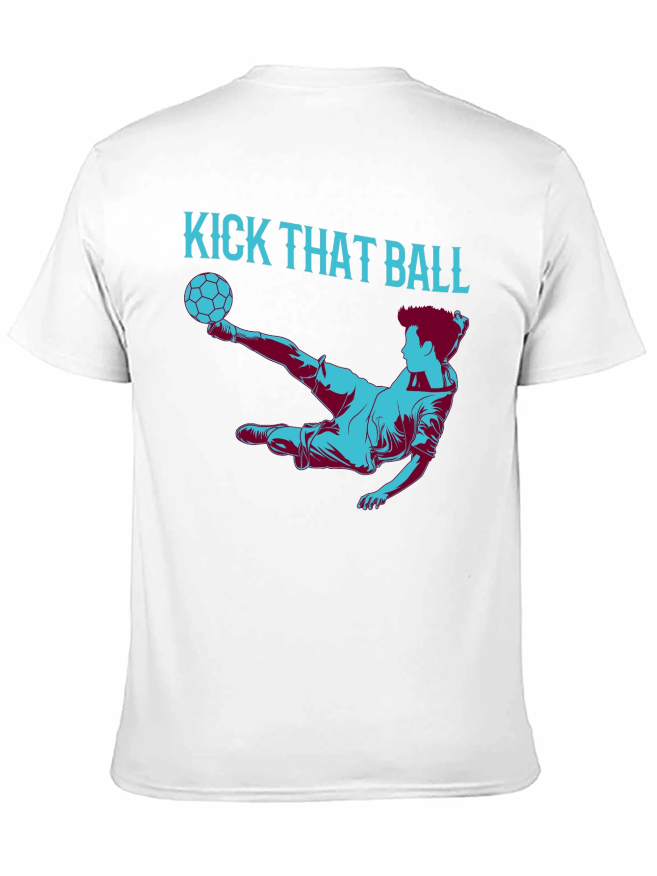 Black Kick That Ball Graphic Tee - Soccer Fan T-Shirt view 11