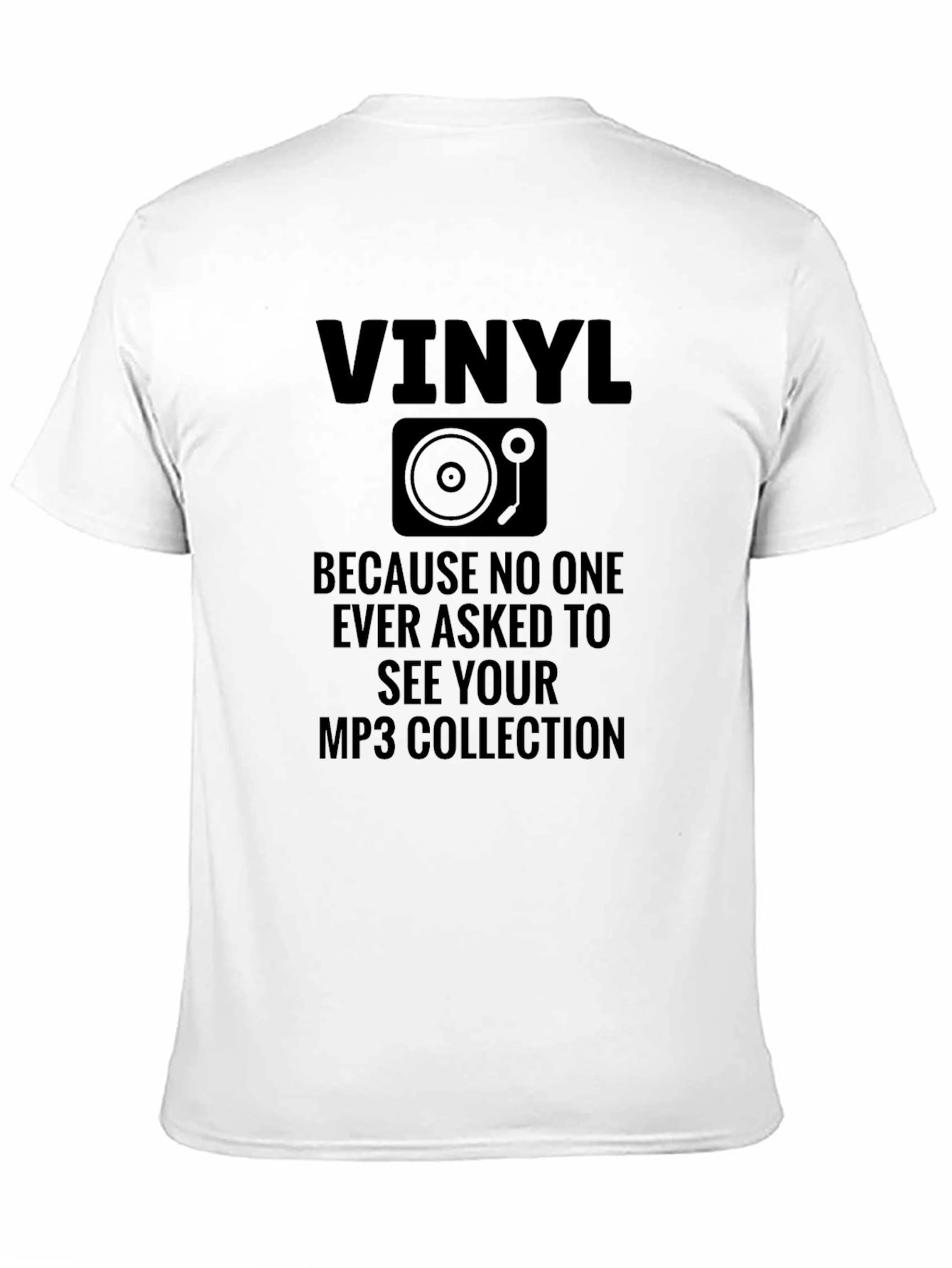 Black Vinyl Records T-Shirt - Music Lover Tee view 11