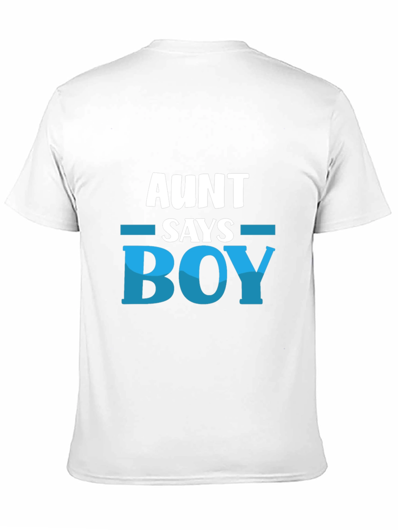 Black Aunt Says Boy T-Shirt - Baby Shower Gift view 11