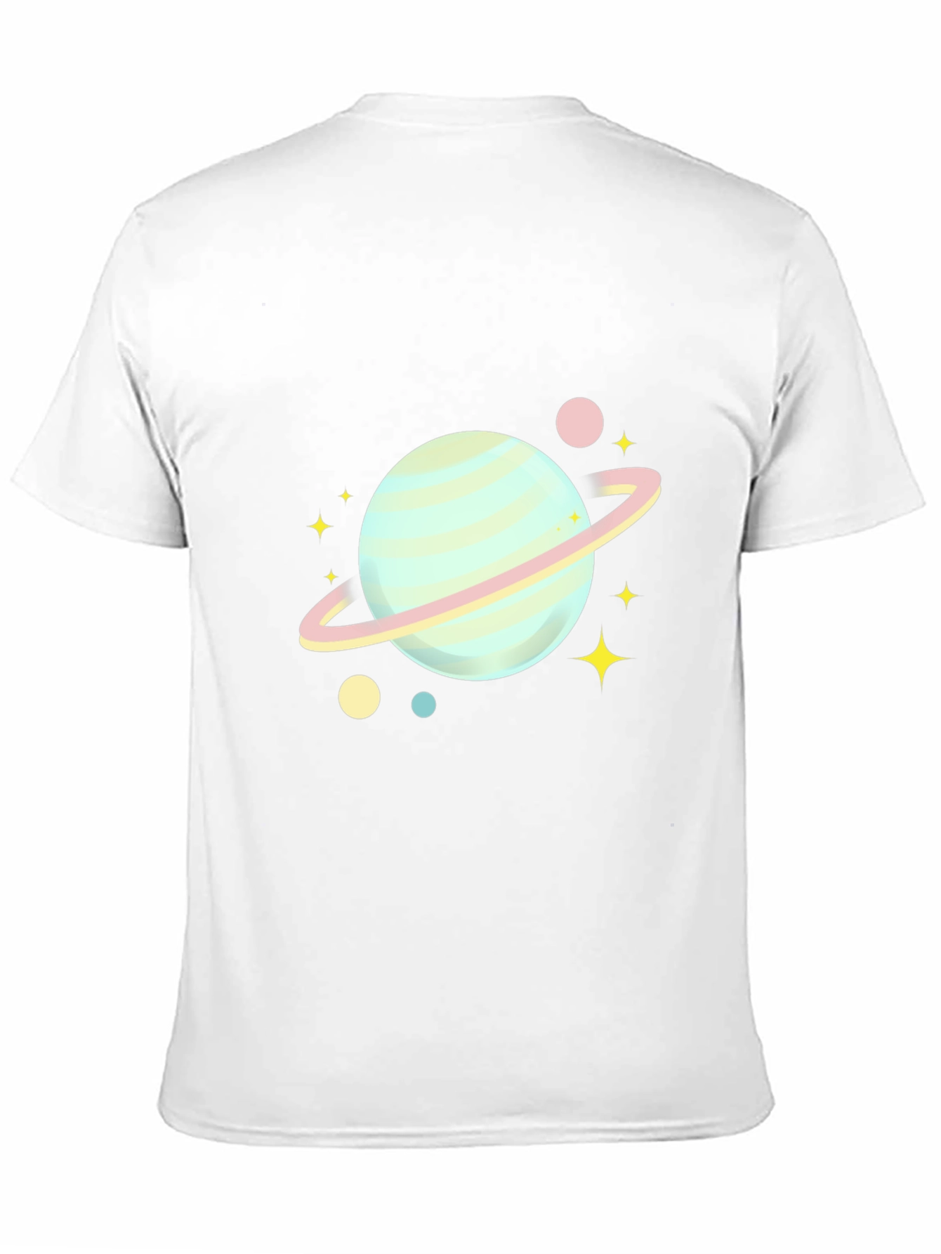 Black Planet & Stars Graphic Tee - Soft Cotton Blend view 11