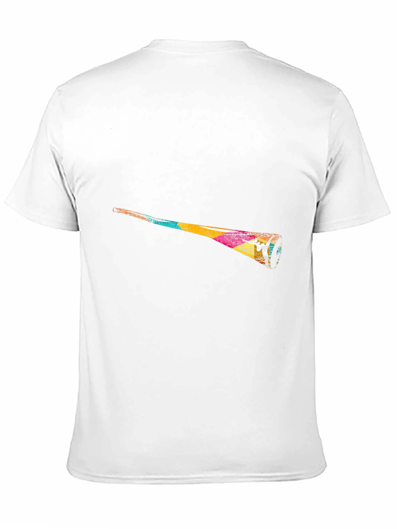 Black Abstract Vuvuzela Graphic Black T-Shirt view 11