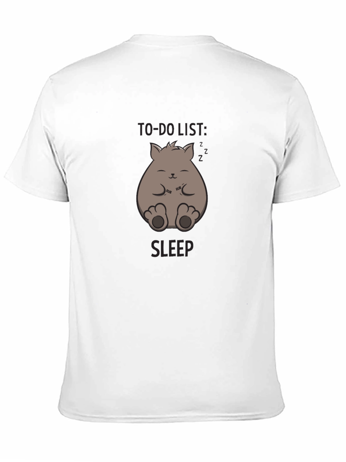 Black To-Do List: Sleep - Funny Cat Graphic T-Shirt view 11
