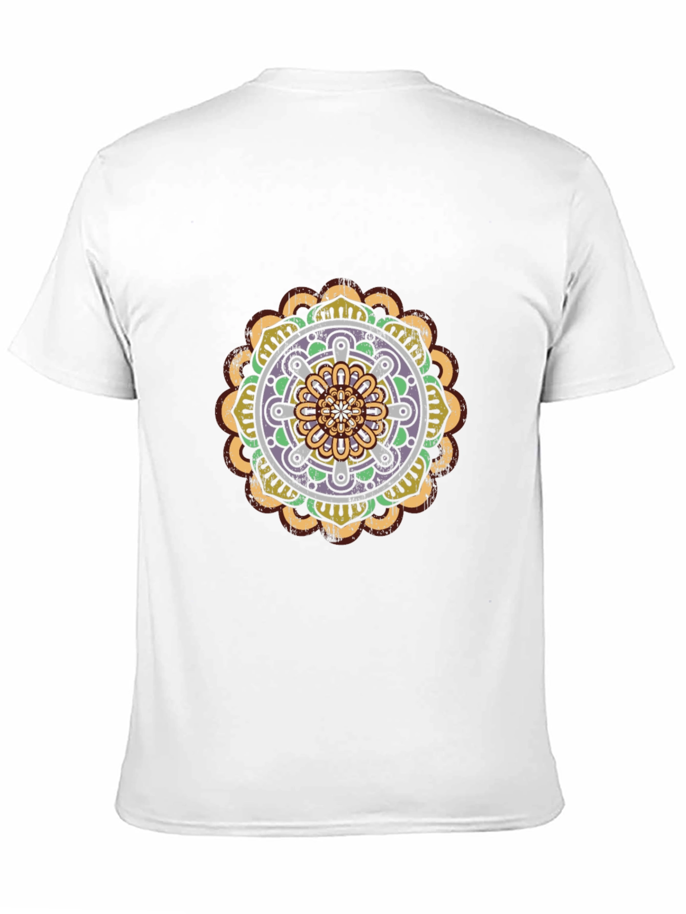 Black Black Mandala Graphic Tee - Stylish Men's Cotton T-Shirt view 11