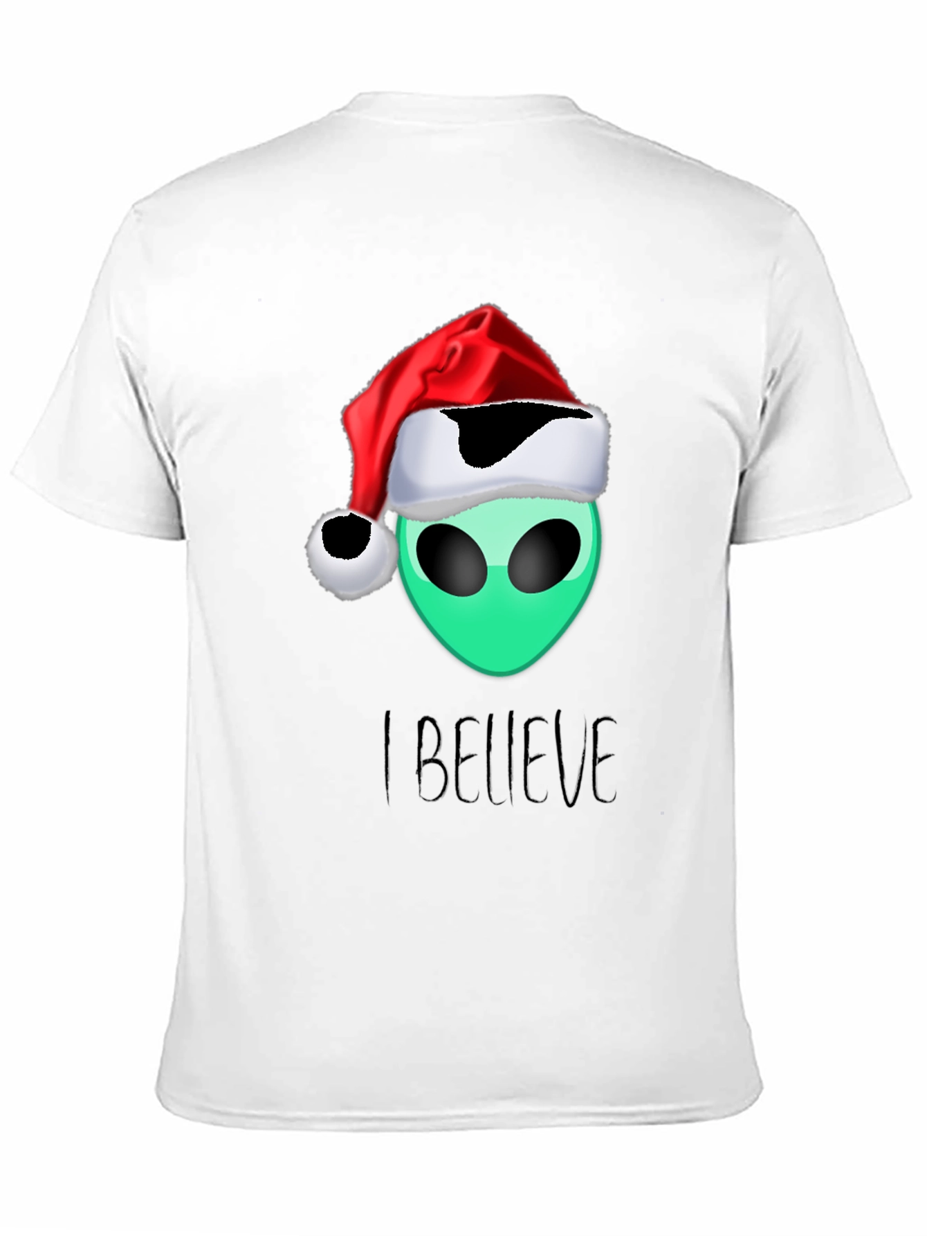 Alien Christmas T-Shirt - I Believe Holiday Tee - 11