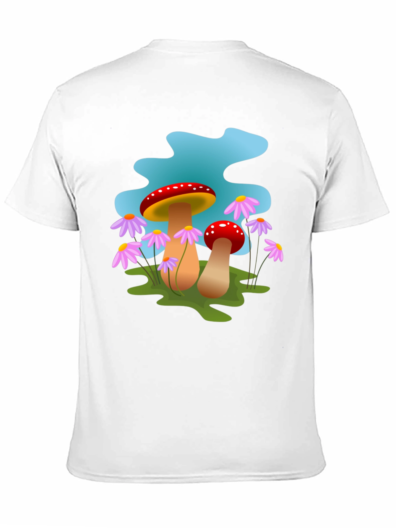 Black Mushroom Graphic Tee - Funky Design view 11