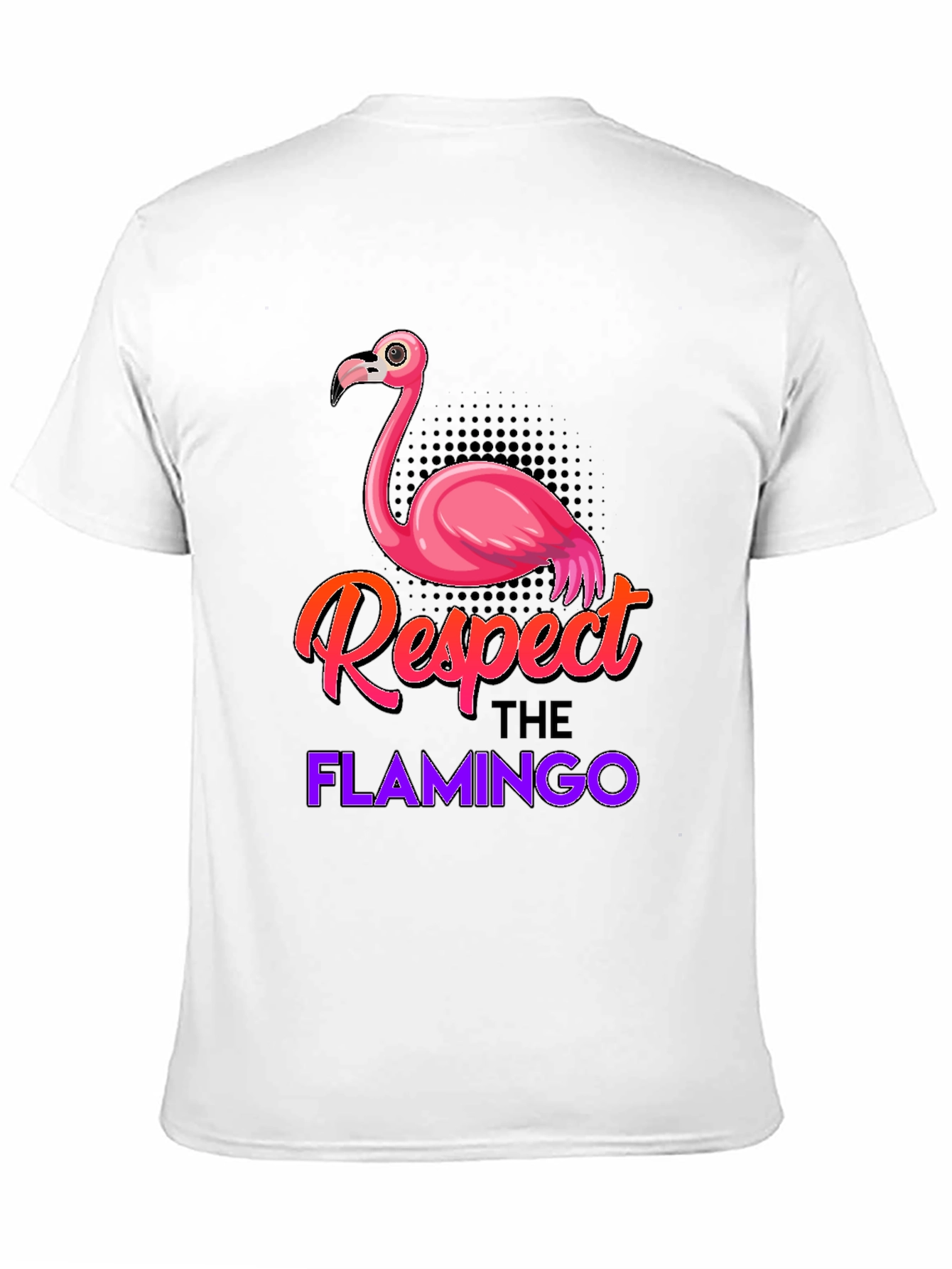 Black Respect the Flamingo Graphic Tee view 11