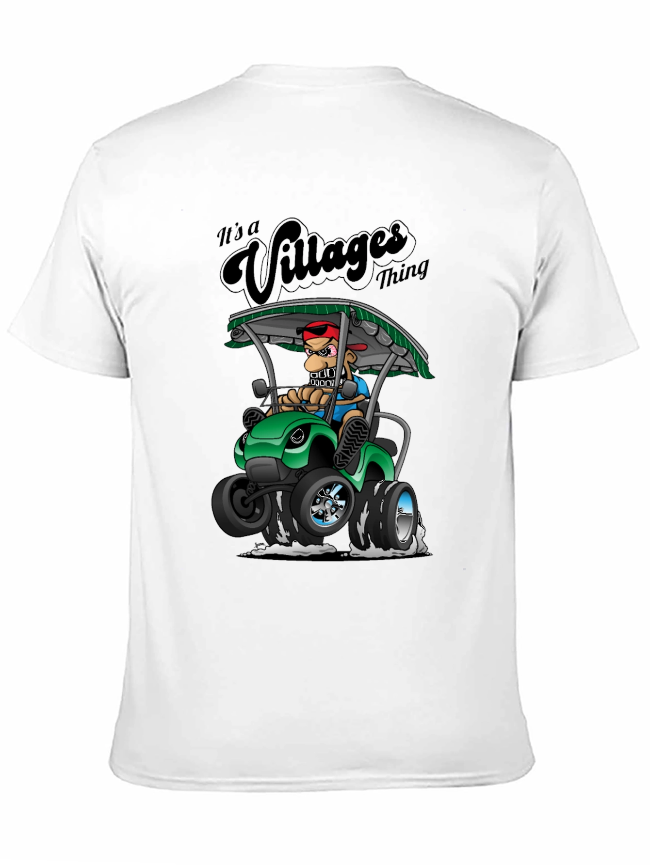 Black Villages Thing Cartoon T-Shirt  view 11