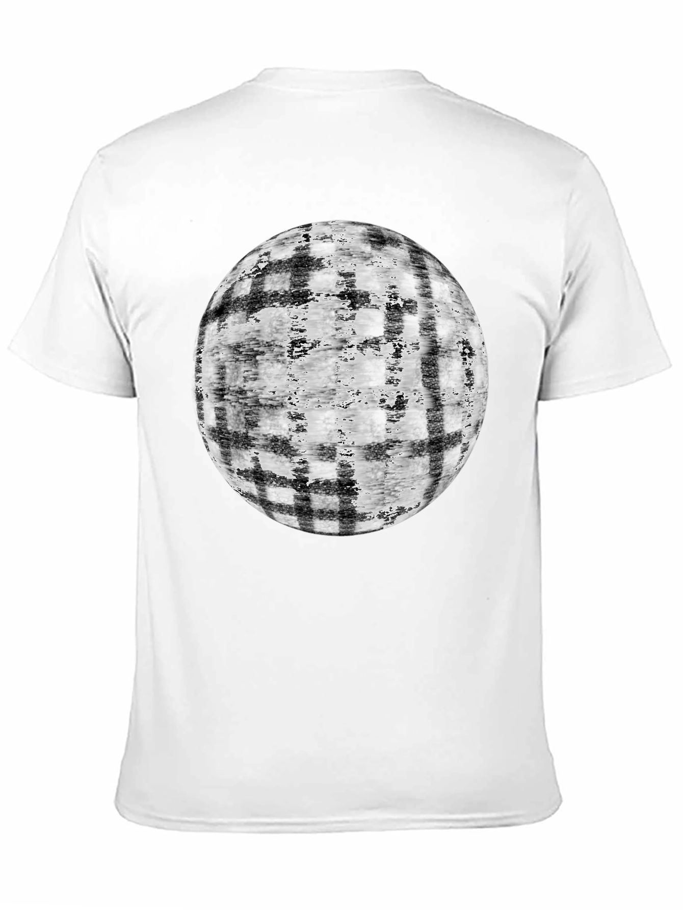Black Abstract Globe Graphic T-Shirt - Modern Black Tee view 11