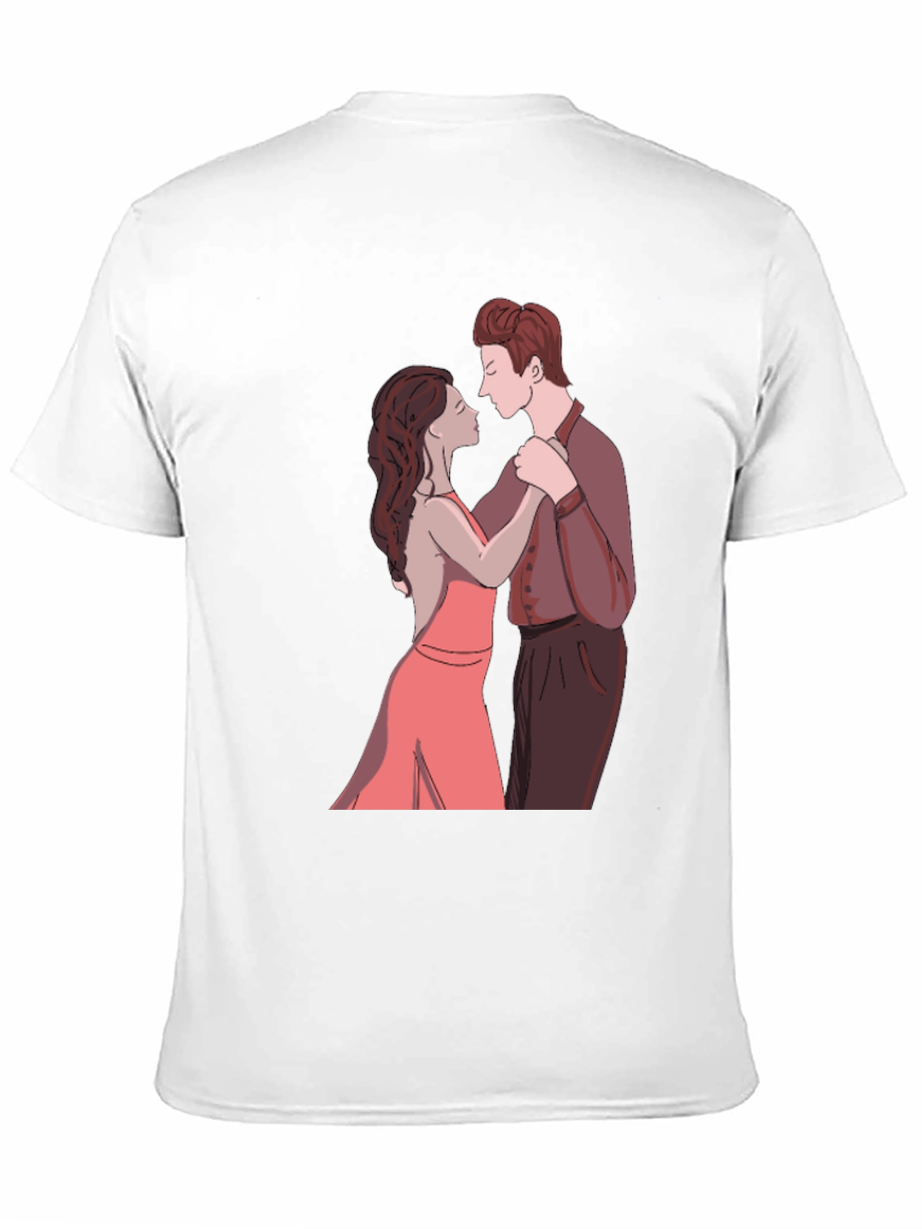 Black Romantic Dance Graphic Tee - Stylish Black T-Shirt view 11