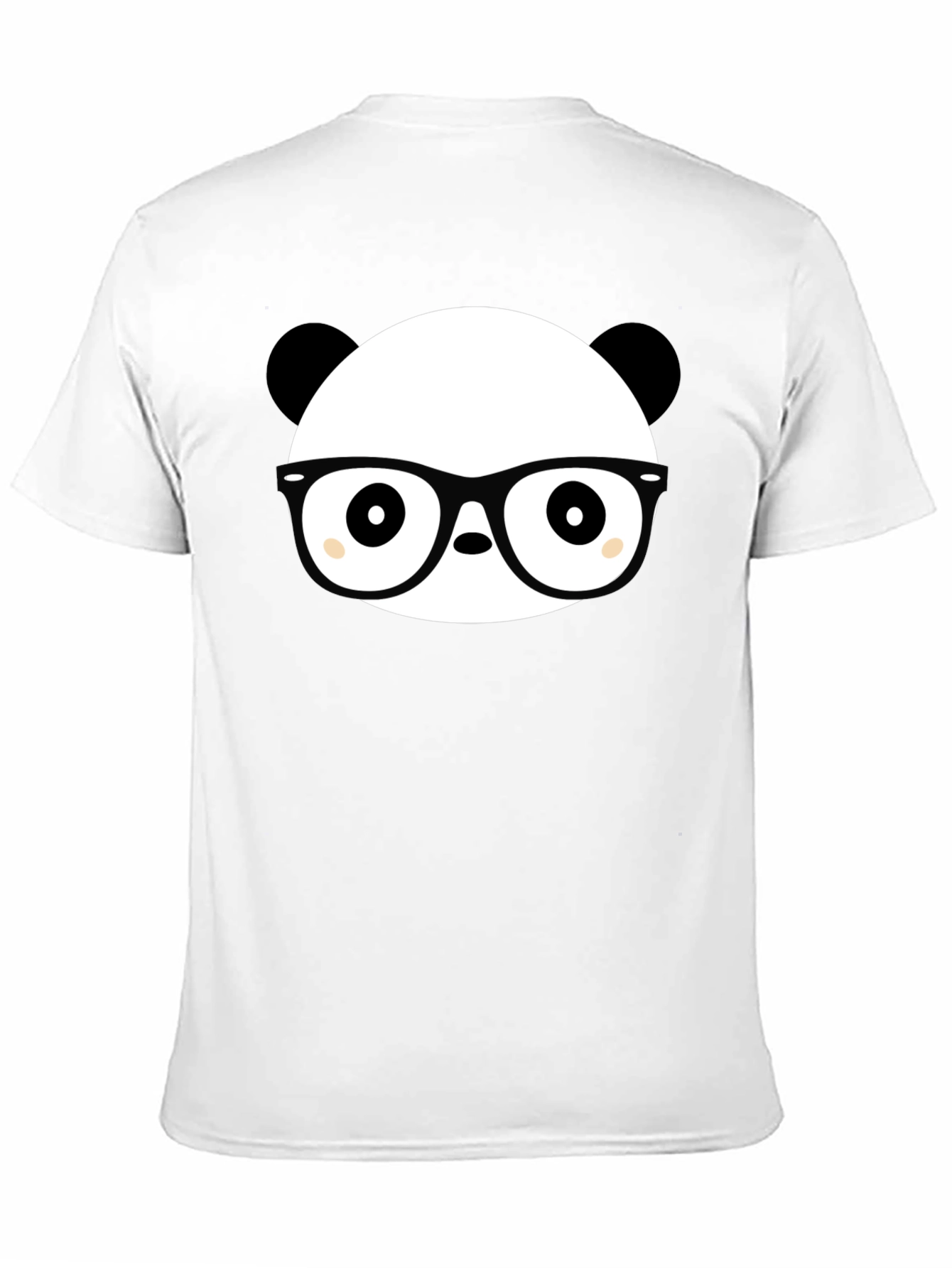 Black Panda Nerd T-Shirt - Black Cotton Graphic Tee view 11