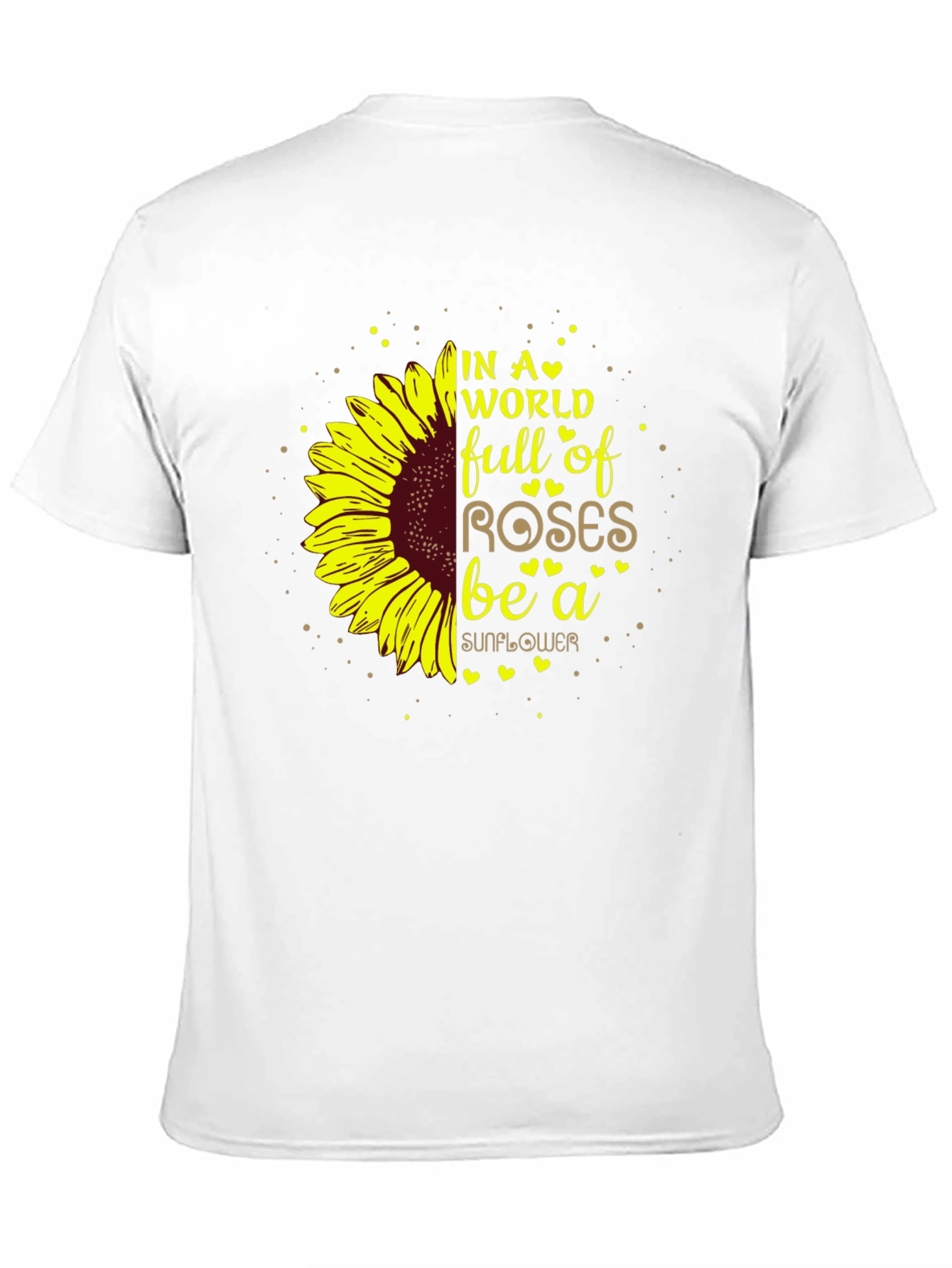 Black Sunflower Graphic T-Shirt - Be a Sunflower view 11