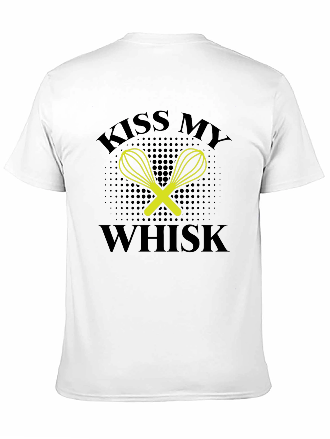 Black Kiss My Whisk Graphic Tee - Black Cotton Blend view 11