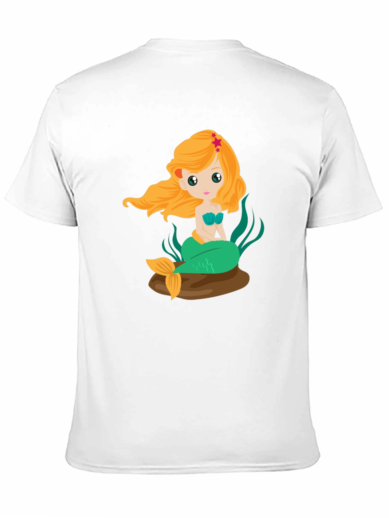 Black Mermaid Graphic Tee - Black Cotton Blend view 11