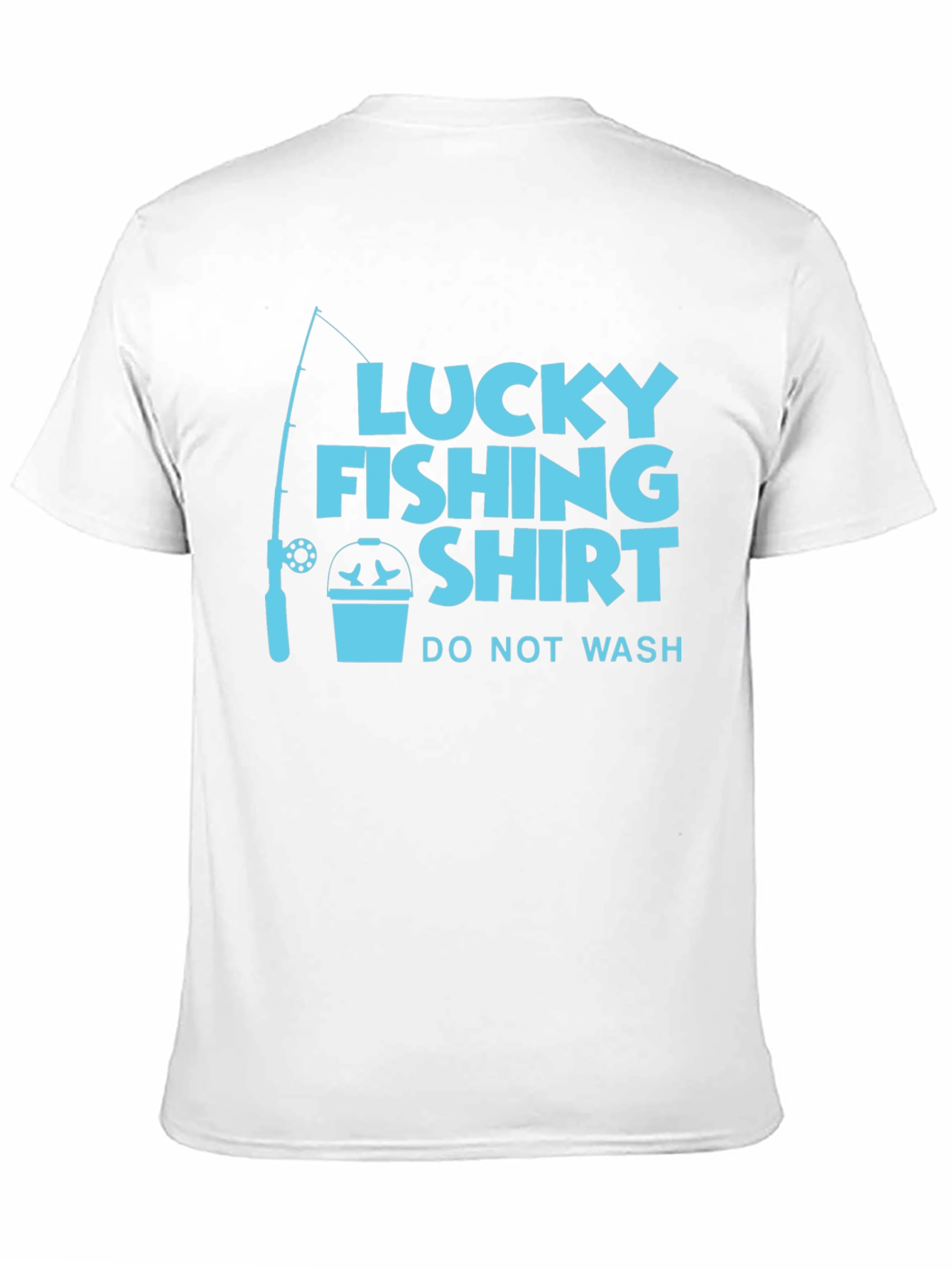 Black Lucky Fishing Shirt - Novelty Graphic Tee view 11