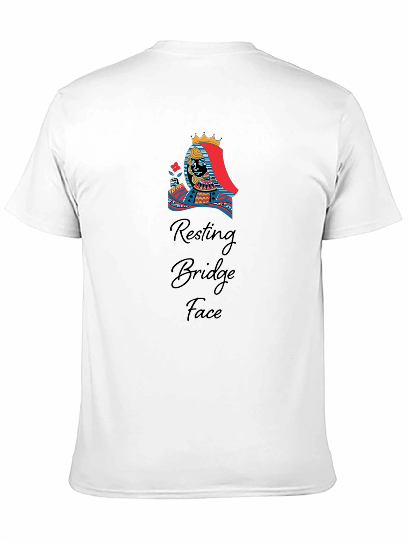 Black Resting Bridge Face Graphic T-Shirt view 11