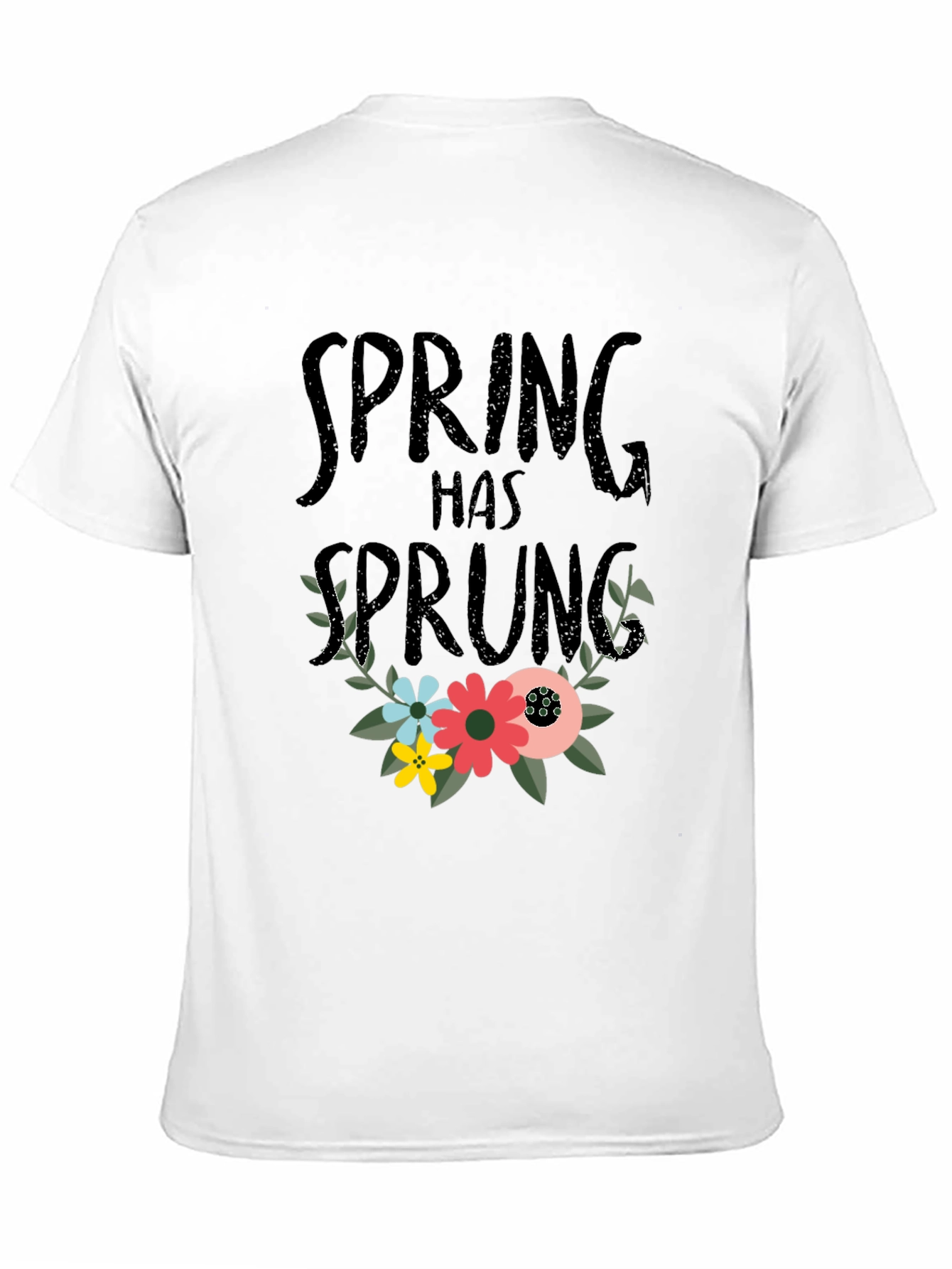 Black Spring Has Sprung Floral T-Shirt - Black view 11