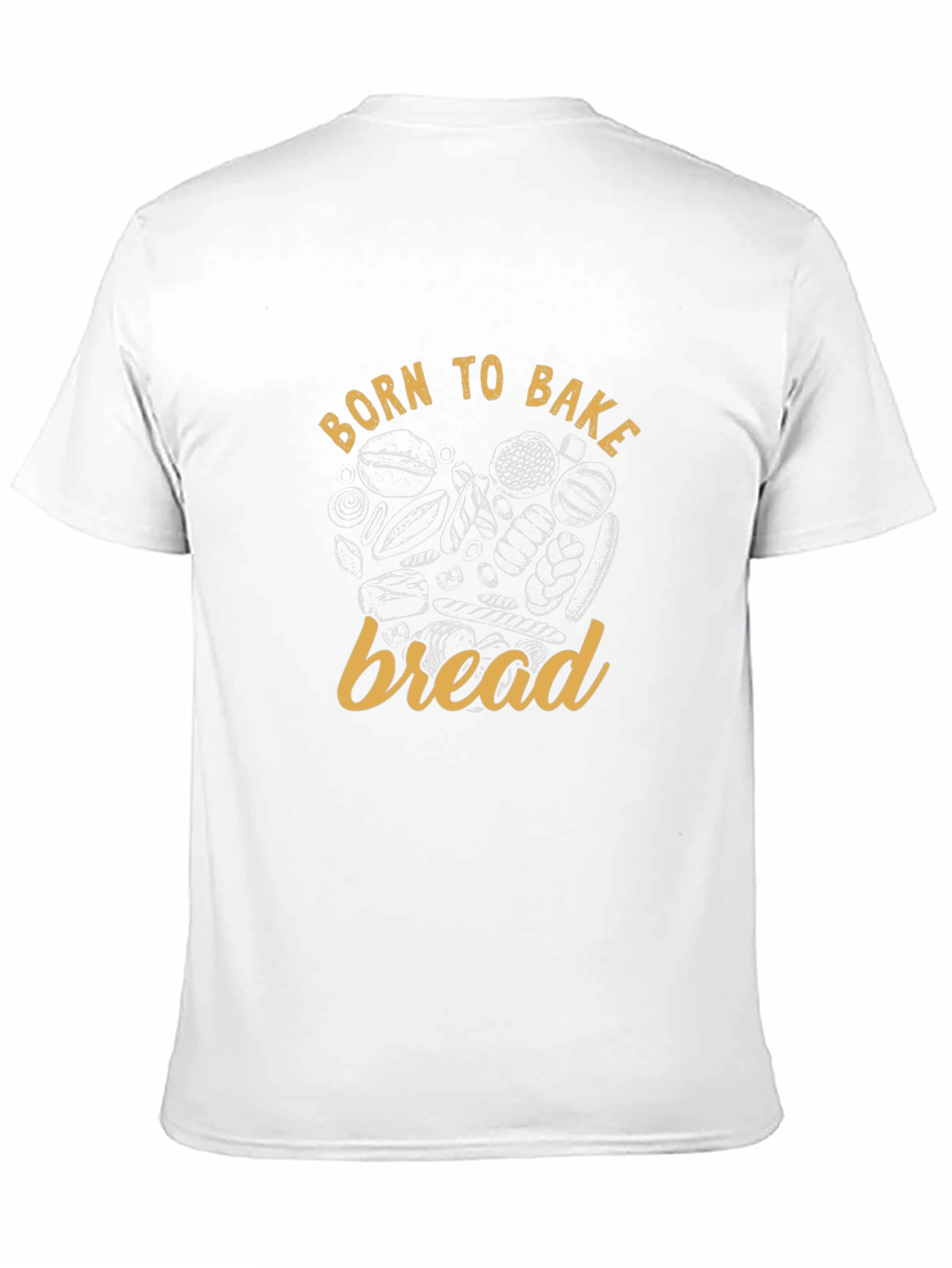 Black Born to Bake Bread T-Shirt - Baker Gift view 11