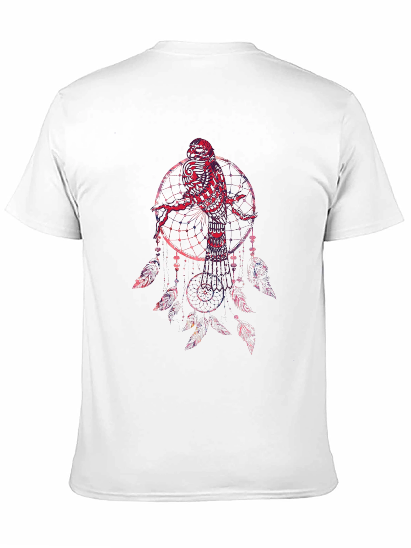 Black Dreamcatcher Owl Graphic T-Shirt view 11