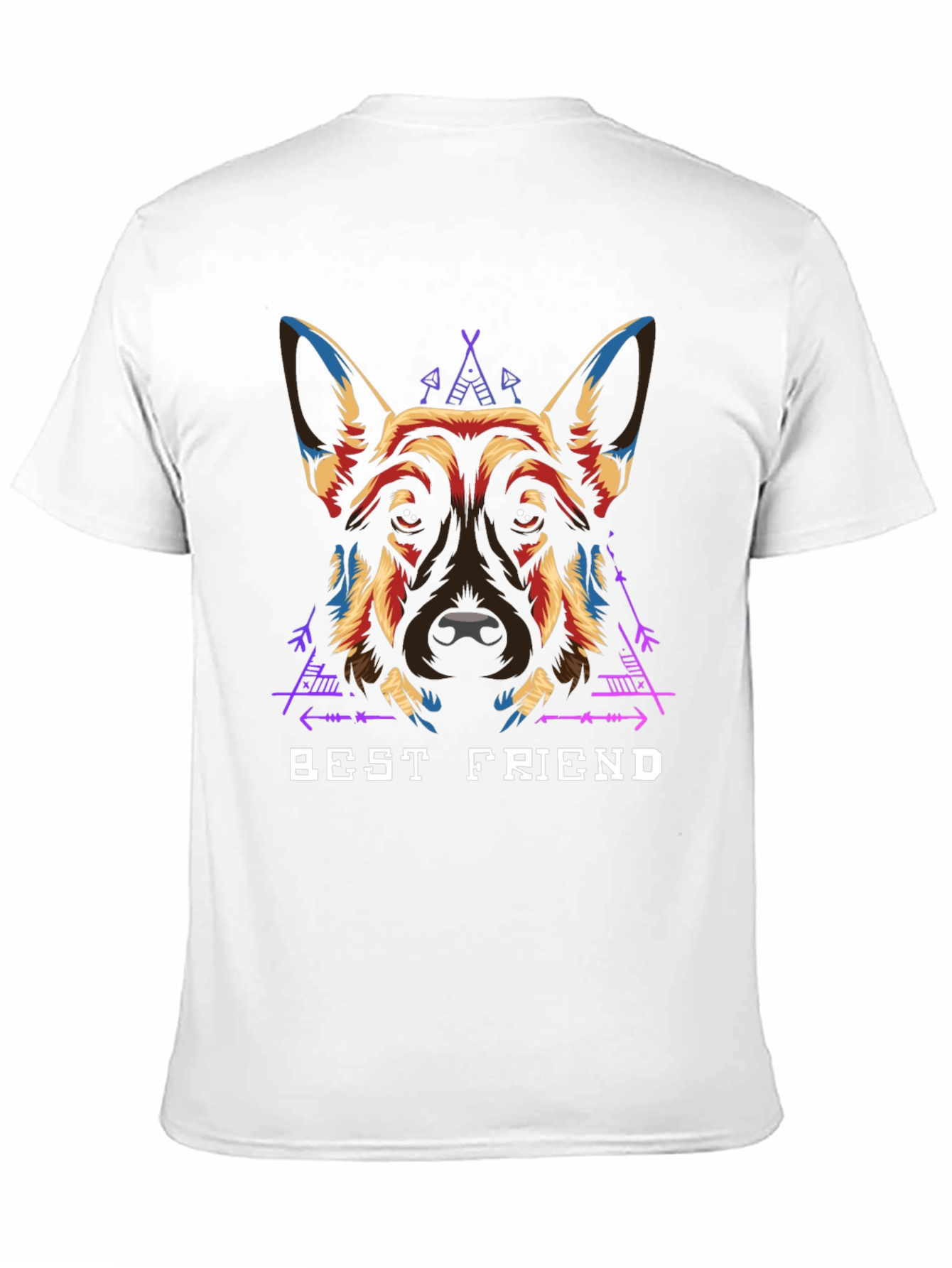 Black Best Friend Dog Graphic T-Shirt view 11