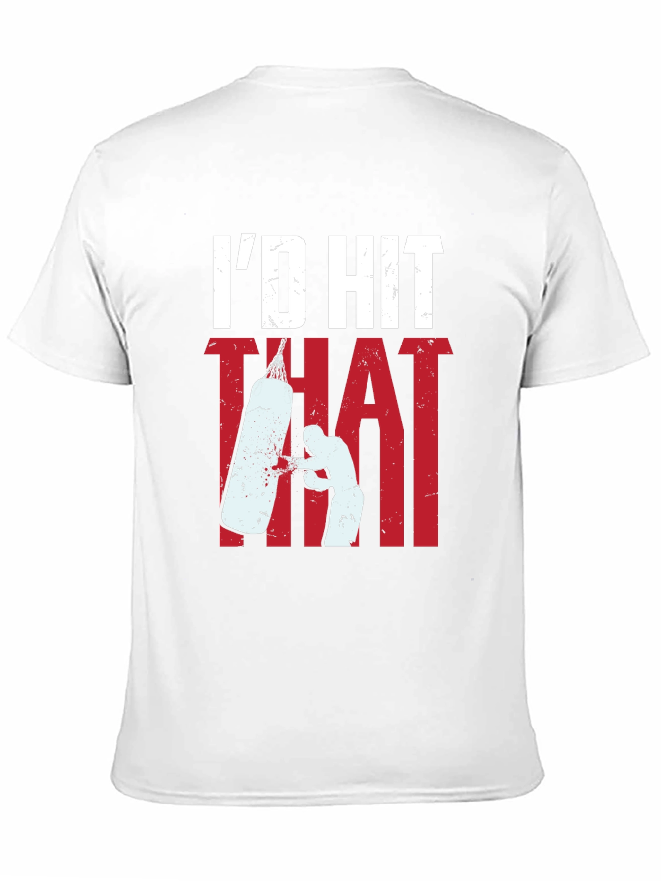 Black I'd Hit That Boxing T-Shirt view 11