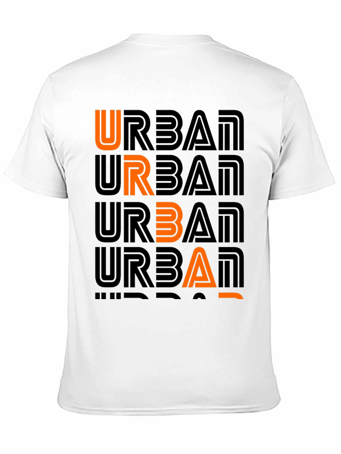 Black Urban Graphic Print Crew Neck T-Shirt view 11