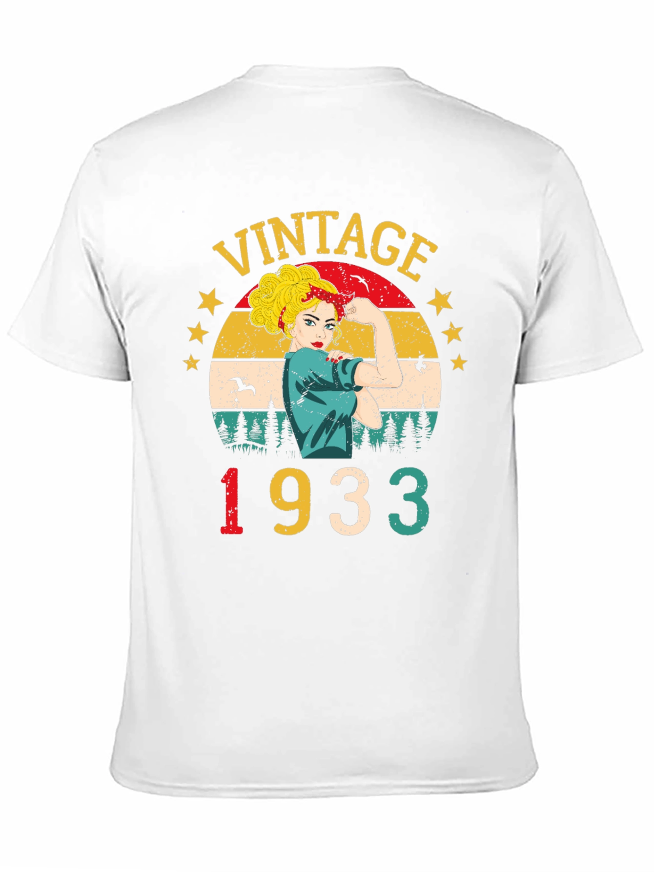 Black Vintage 1933 Rosie the Riveter T-Shirt view 11