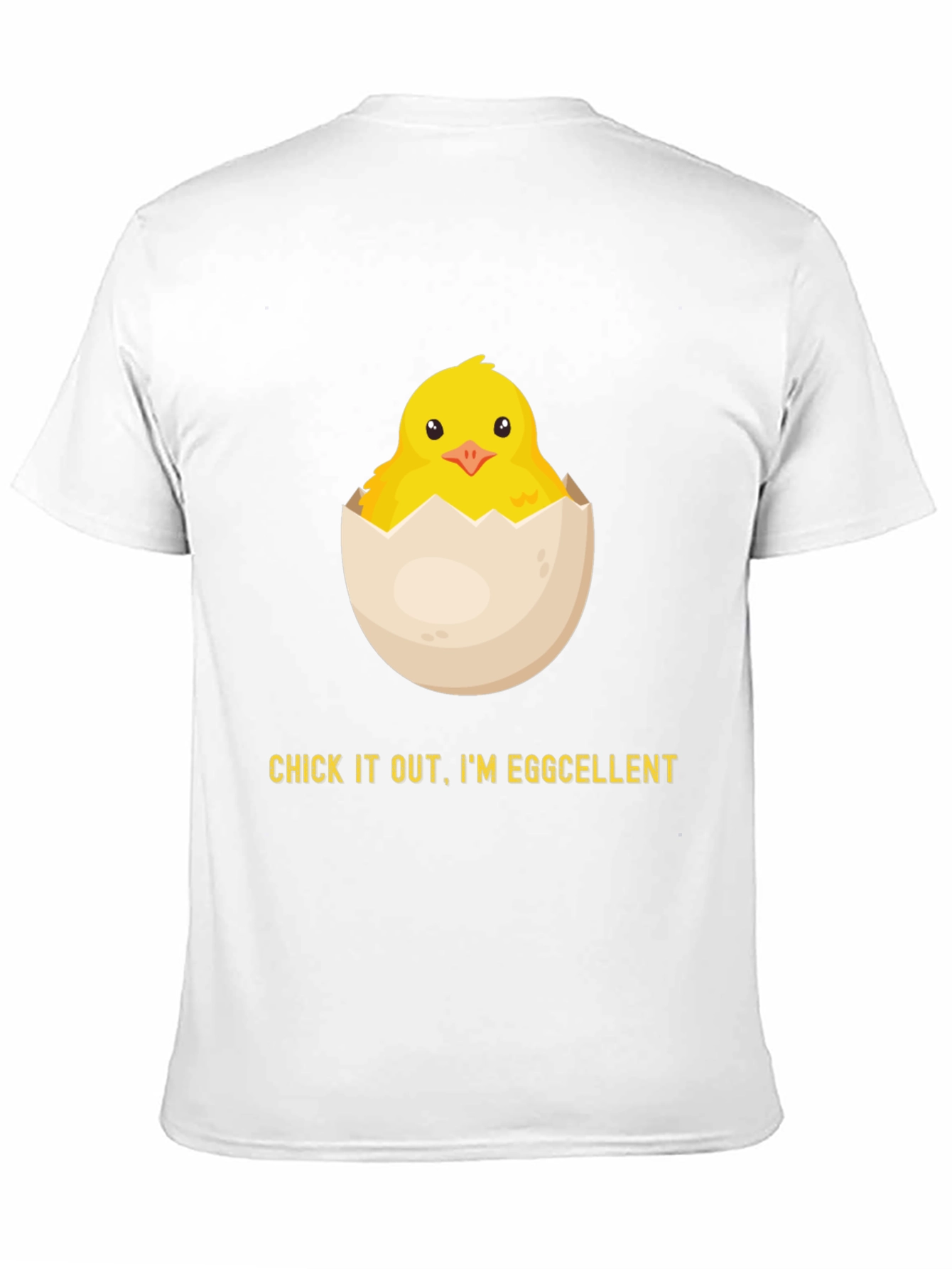 Black Eggcellent Chick Graphic Tee - Funny Easter Shirt view 11