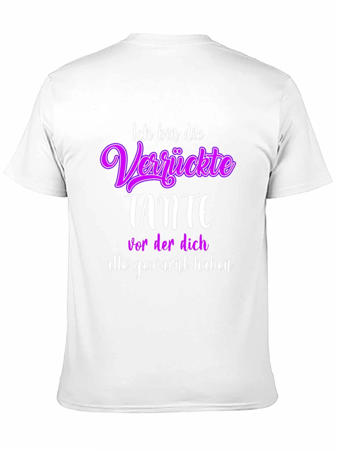 Black Funny Aunt T-Shirt - "Ich bin die Verrückte Tante" view 11