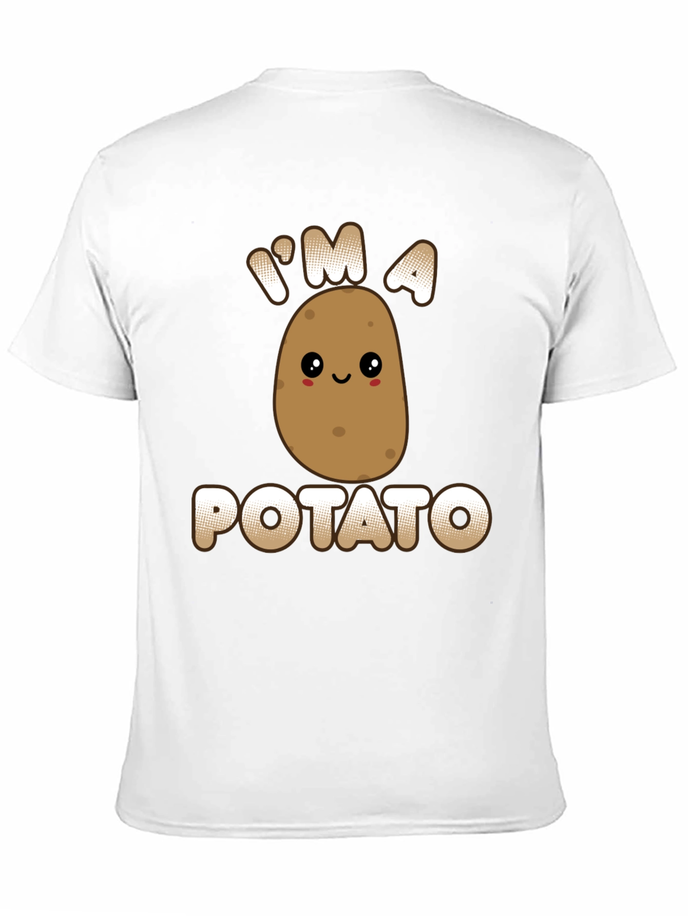 Black Funny Potato Graphic T-Shirt - I'm A Potato Tee view 11
