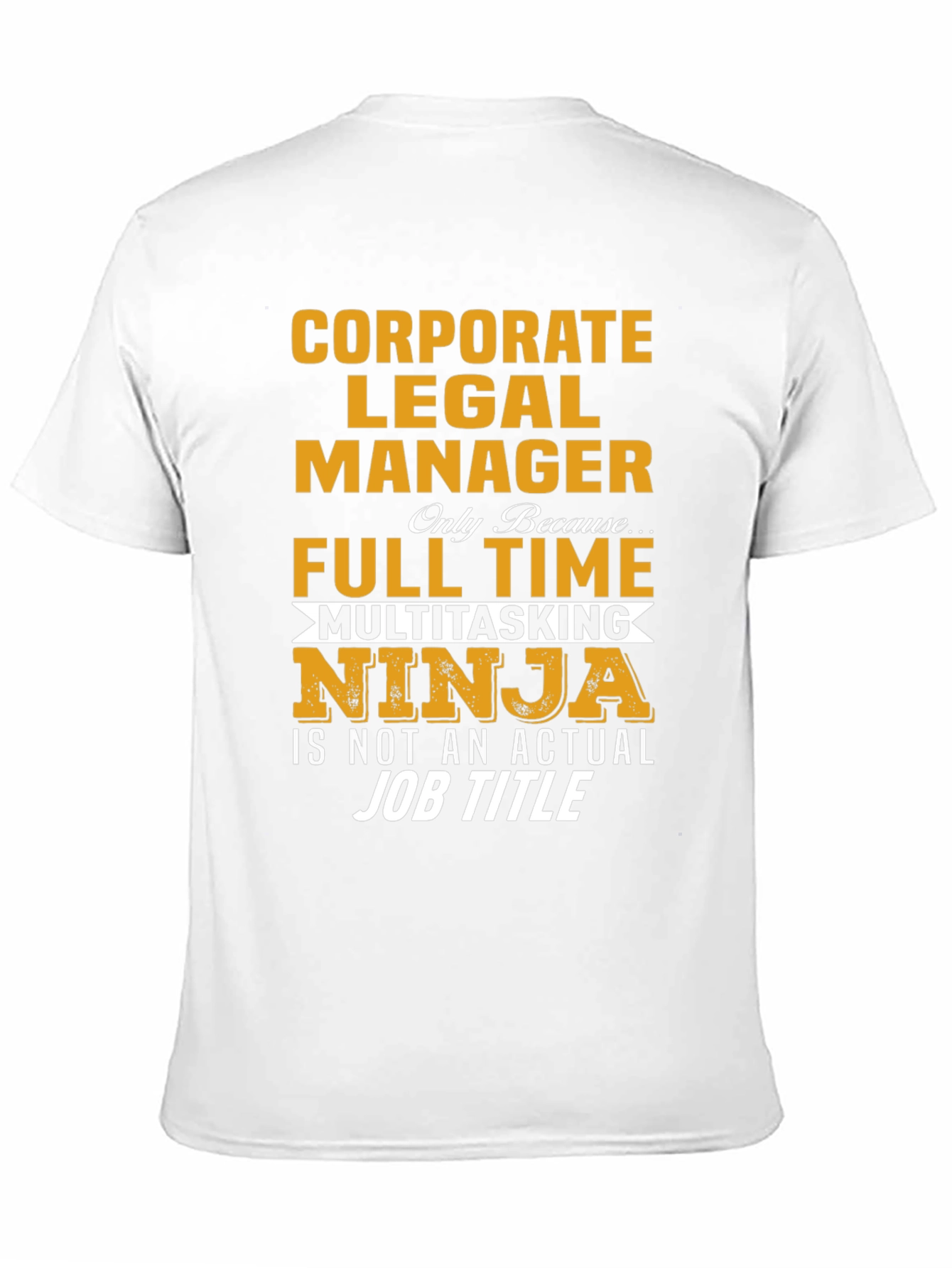 Black Corporate Legal Manager T-Shirt - Multitasking Ninja view 11