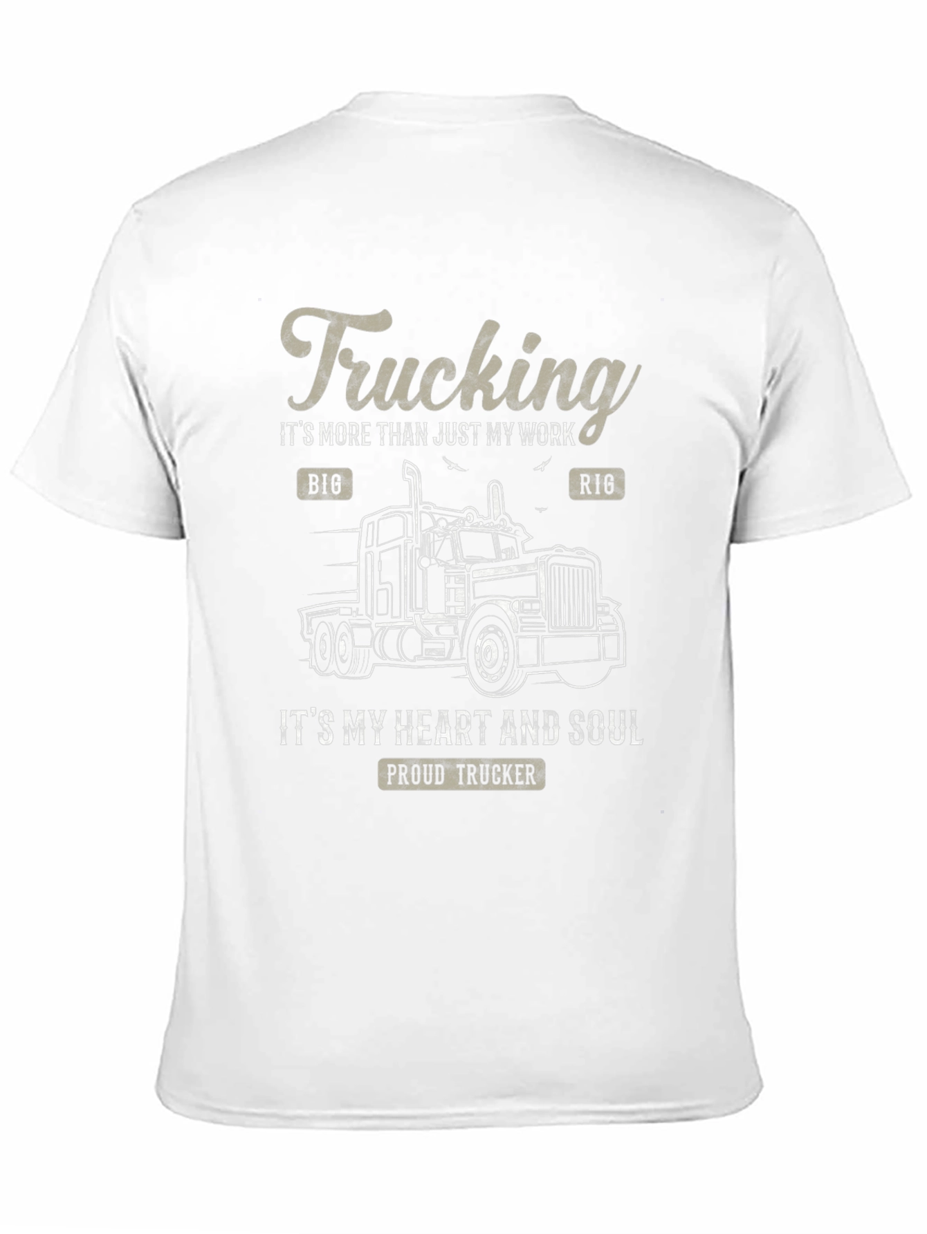 Black Trucking Heart and Soul T-Shirt view 11